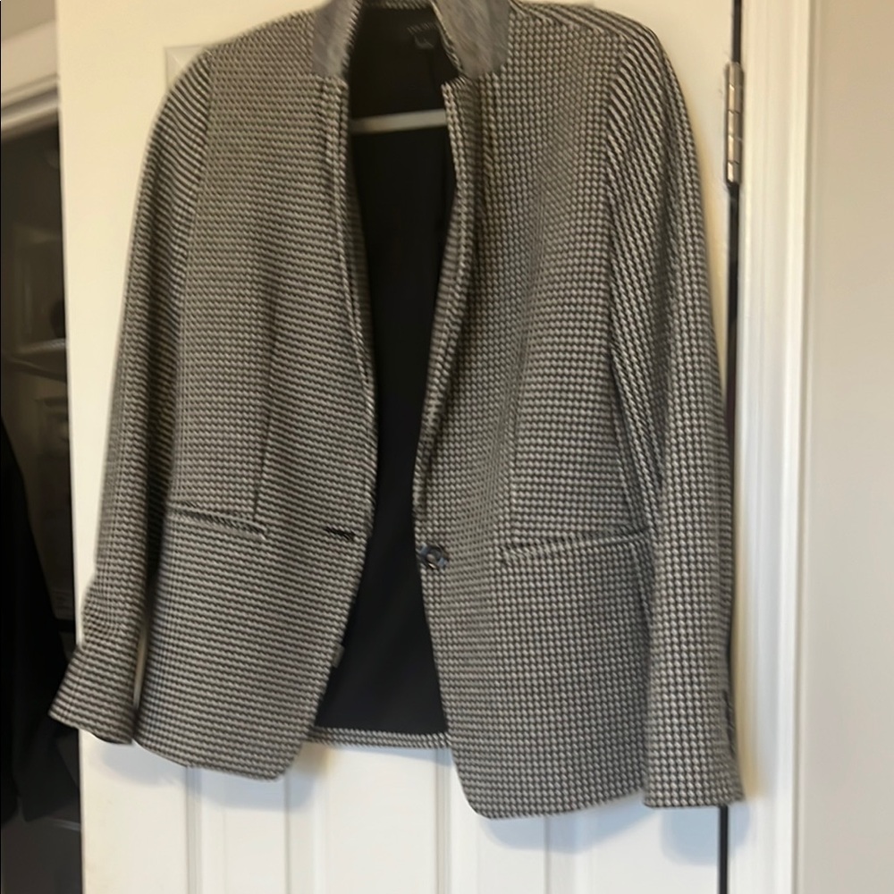 J. Crew Black and White Tailored Blazer